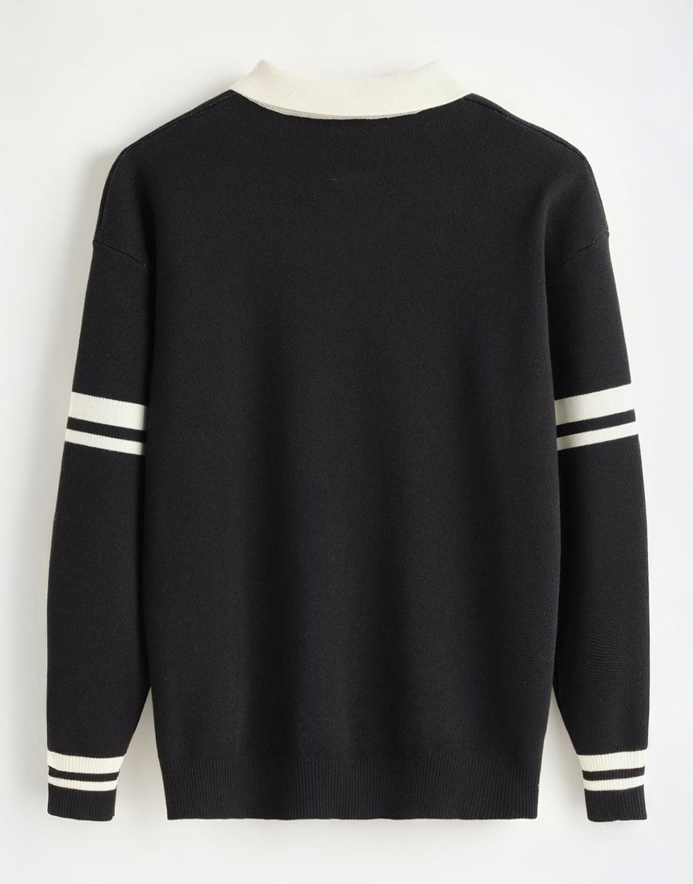 Maglione stile polo con bottoni